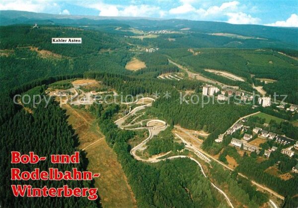 Winterberg Hochsauerland Fliegeraufnahme Bob- Rodelbahn Kahler A