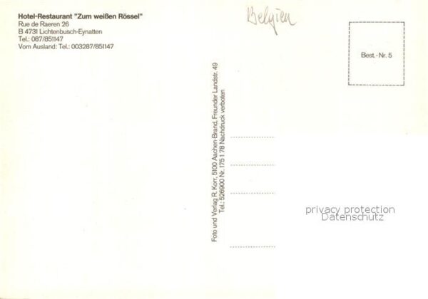 Eynatten Hotel Auberge Zum weissen Rössel – Bild 2