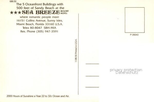 Miami Beach Sea Breeze Resort Hotel – Bild 2