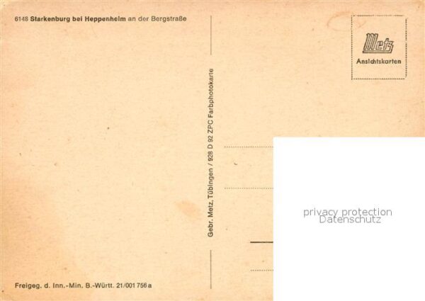 Heppenheim Bergstrasse Fliegeraufnahme Starkenburg – Bild 2