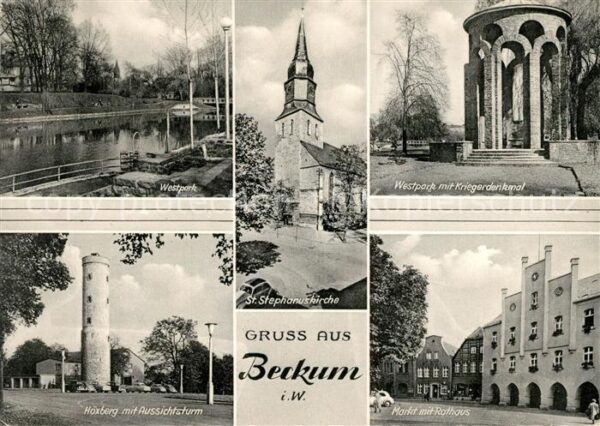 Beckum Westfalen Kriegerdenkmal St. Stephanuskirche Mark