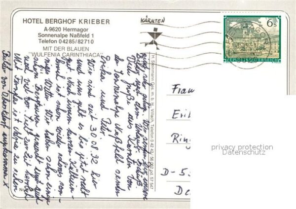 Hermagor Kaernten Hotel Krieber Wulfenia Carinthiaca – Bild 2