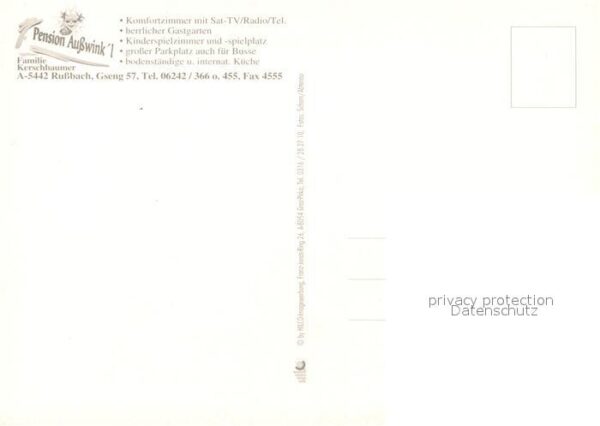Russbach Pass Gschuett PensionAusswinkl – Bild 2