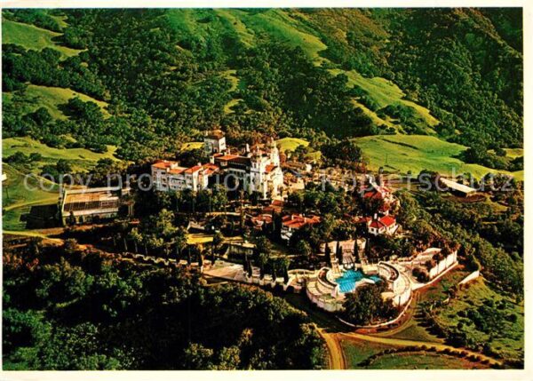 San Simeon Fliegeraufnahme Hearst astle Grounds
