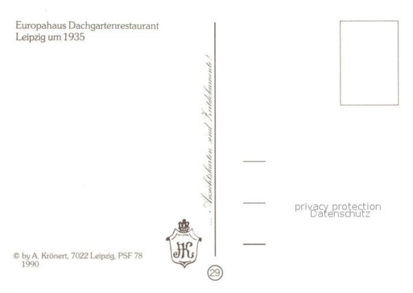 Leipzig Europahaus Dachgartenrestaurant – Bild 2