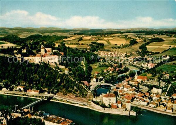 Passau Fliegeraufnahme Veste Oberhaus Wasserbu