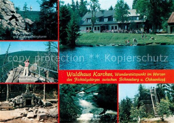 Bischofsgruen Waldhaus Karches Nusshardtgipfel Schnee