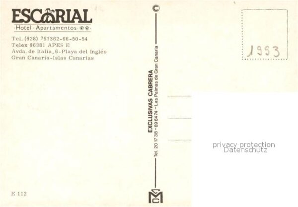 Playa del Ingles Escorial Hotel Apartamentos – Bild 2