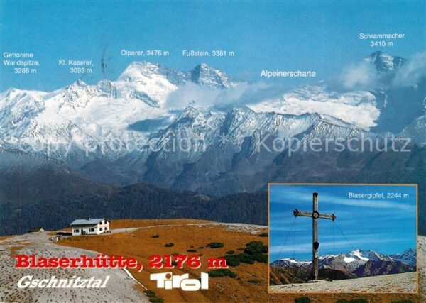 Gschnitz Tirol Blaserhütte Gschnitztal Blasergipfel Al