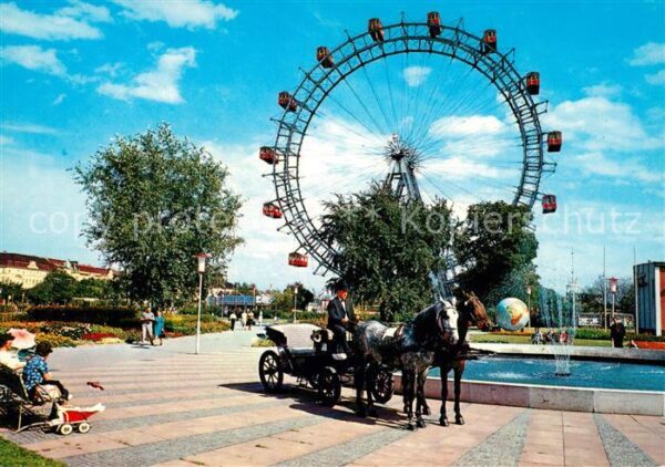 Wien Prater Riesenrad Fiaker