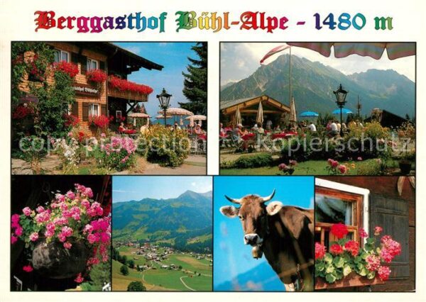 Mittelberg Kleinwalsertal Berggasthof Bühl Alpe Details Fliegerau