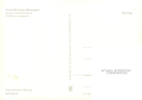 Baerenburg Sachsen FDGB Erholungsheim – Bild 2