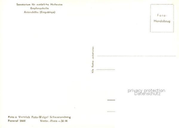 Antonshoehe Breitenbrunn Sanatorium für natürliche Heilweise Emp – Bild 2