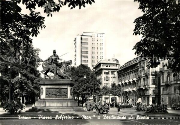 Torino Piazza Solferino Monumento Ferdinando d