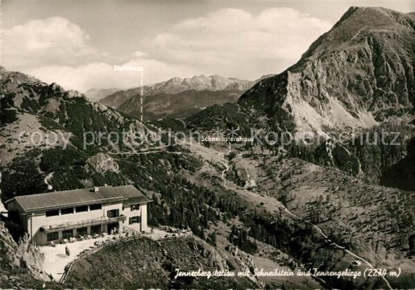 Jenner Berchtesgaden Jennerbergstation mit Schneibstein und