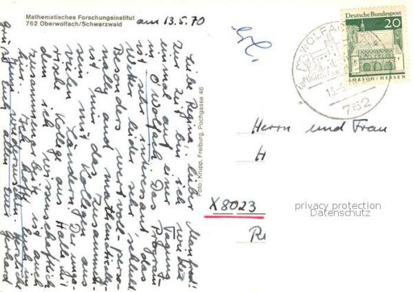 Oberwolfach Mathematisches Forschungsinstitut – Bild 2