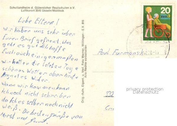 Usseln Schullandheim der Gütersloher Realschul – Bild 2