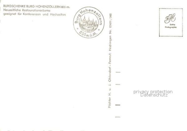 Hechingen Burg Hohenzollern Burgschenke Fliegerau – Bild 2