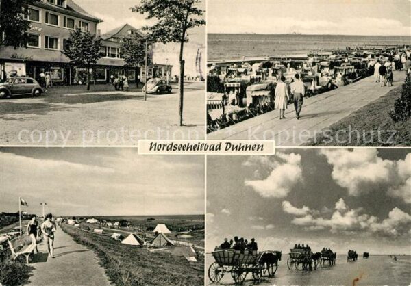 Duhnen Nordsee Promenade Strand Wattwagen