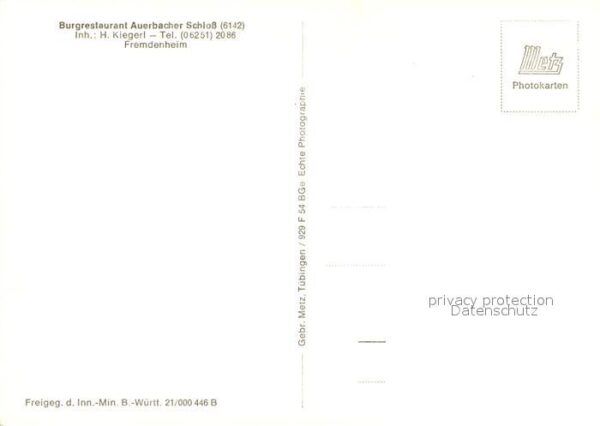 Auerbach Bergstrasse Burgrestaurant Auerbacher Schloss Fremd – Bild 2
