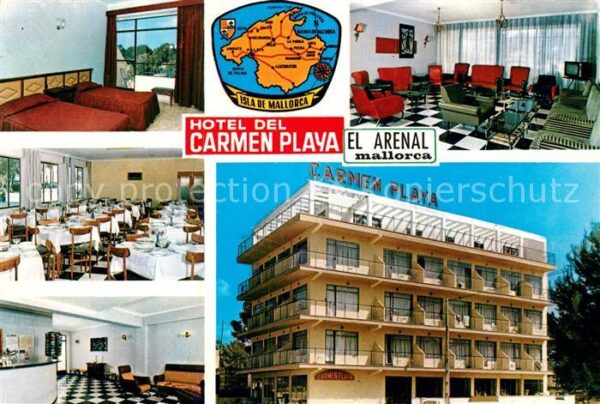 El Arenal Mallorca Hotel del Carmen Playa Speisesaal TV Ra