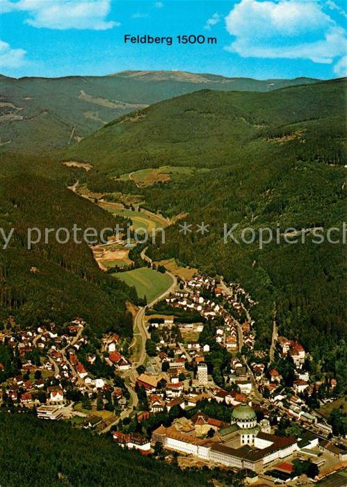 St Blasien Fliegeraufnahme mit Feldberg