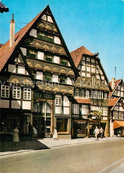 Bad Salzuflen Alte Bürgerhäuser an der Langen Strasse