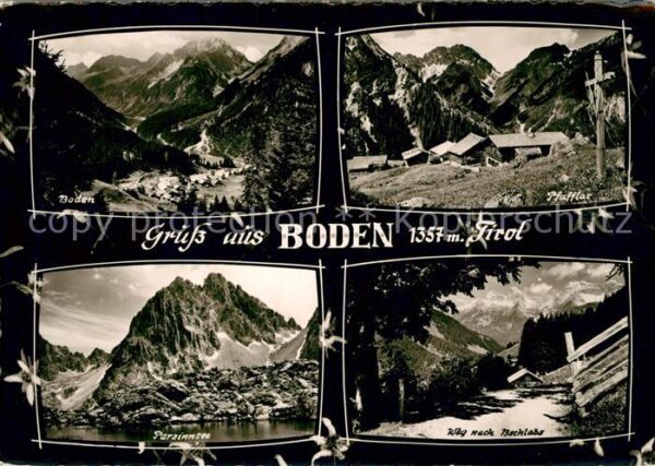 Boden Pfafflar Panorama Pafflar Parzinnsee Weg nach Bs