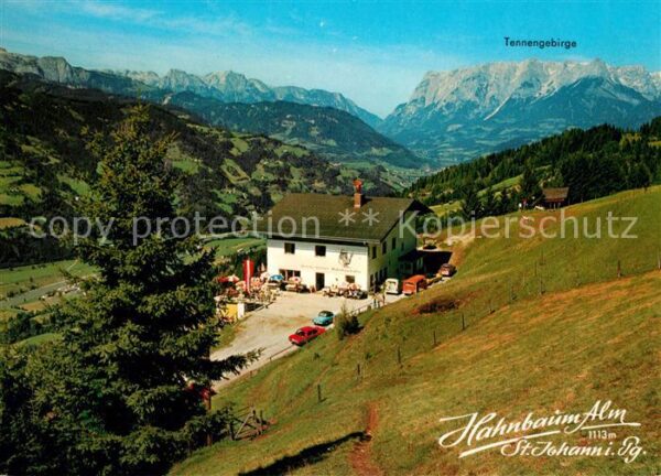 St Johann Pongau Alpengasthof Hahnbaum Alm mit Tennengeb