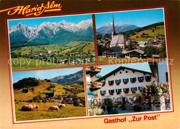 Maria Alm Steinernen Meer Panorama Kirche Gasthof Zur Post