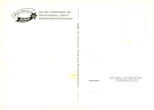Sasbachwalden Aus den Einkehrstuben des Sternenwirtsh – Bild 2