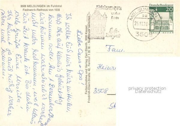 Melsungen Fulda Fachwerk Rathaus – Bild 2