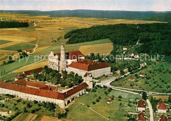 Neresheim Fliegeraufnahme Benediktinerkloster
