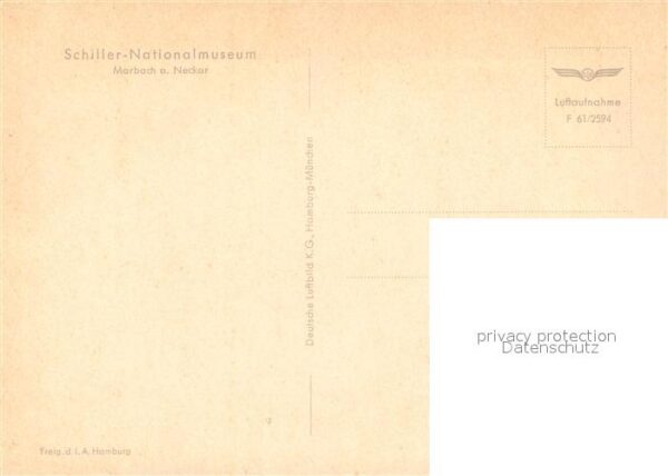 Marbach Neckar Fliegeraufnahme Schiller Nationalmuseum – Bild 2
