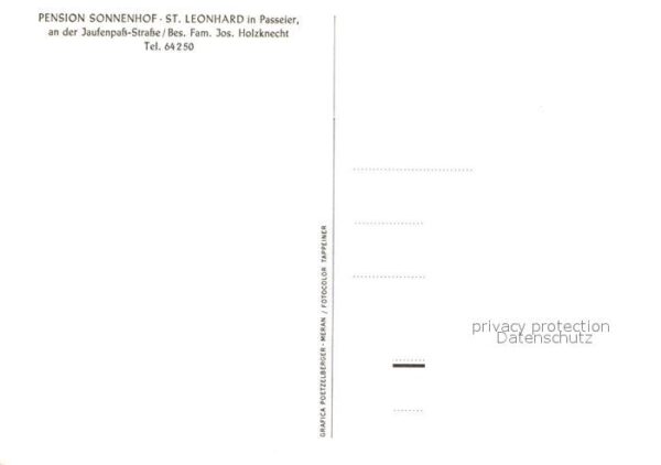 St Leonhard Passeier Pension Sonnenhof Jaufenpass Straße – Bild 2