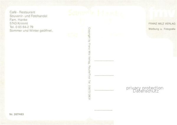 Krimml Cafe Restaurant Hanke Wasserfall Nation – Bild 2