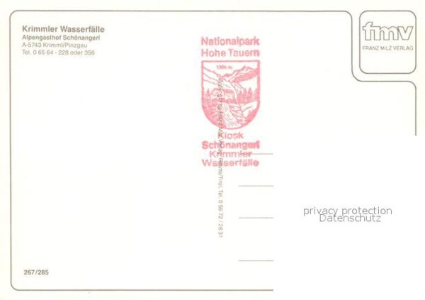 Krimmler Wasserfaelle Gasthof Schönangerl – Bild 2