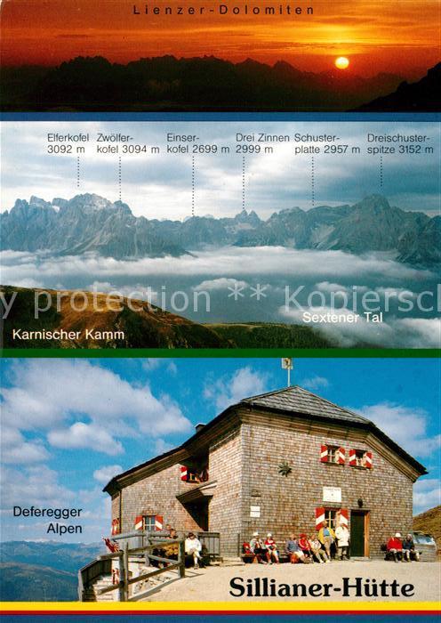 Sillian Tirol Sillianer Hütte Karnischer Kamm Abendst