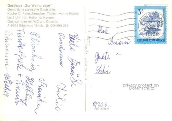 Eibiswald Steiermark Gasthaus Zur Weinpresse – Bild 2