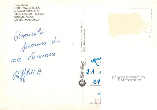 Calvia Mallorca Hotel Maria Luisa Schwimmbad Strand – Bild 2