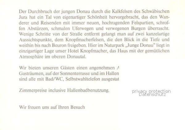 Fridingen Donau Hotel Berghaus Knopfmacher Schwimmbad – Bild 2