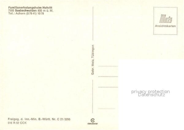 Sasbachwalden Fliegeraufnahme Familienerholungsheim H – Bild 2