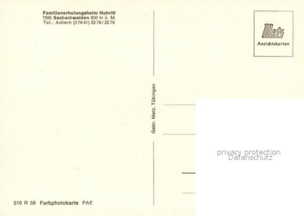 Sasbachwalden Familienerholungsheim Hohritt – Bild 2