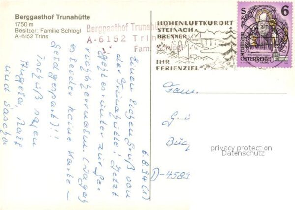 Trins Innsbruck Berggasthof Trunahütte – Bild 2
