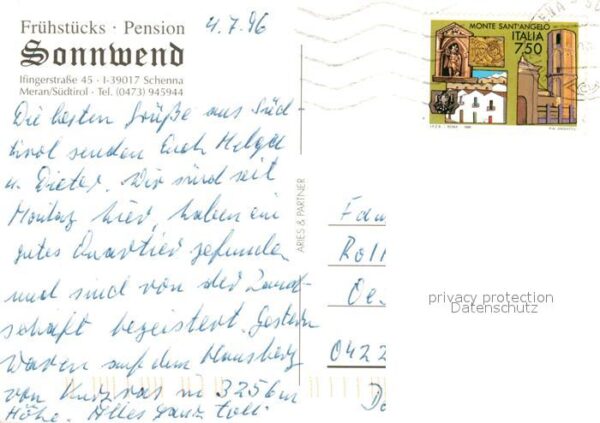 Schenna Meran Frühstücks Pension Sonnwend – Bild 2