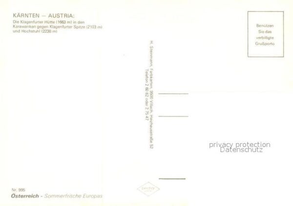 Kaernten Klagenfurter Hütte Karawanken Klagenfur – Bild 2