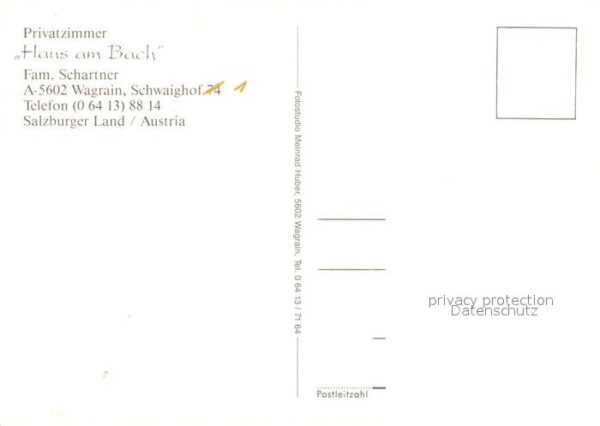 Wagrain Salzburg Privatpension Haus am Bach – Bild 2