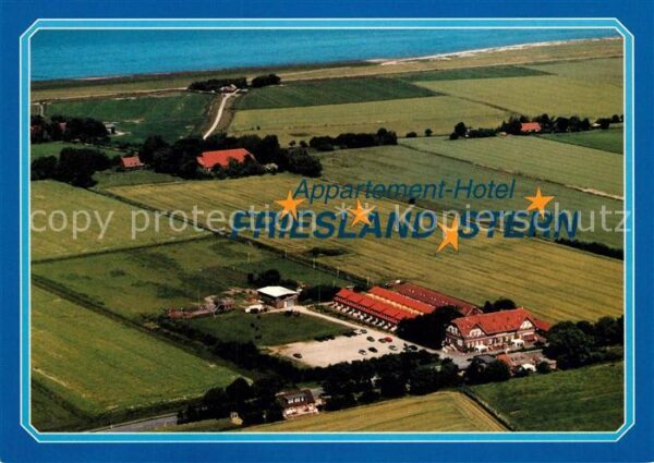 Wangerland Fliegeraufnahme Appartement Hotel Fries