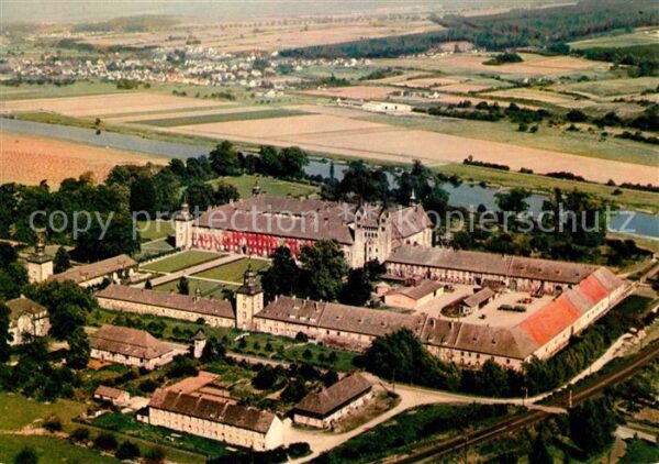 Corvey Fliegeraufnahme Schloss gefürstete Reic