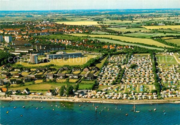 Neustadt Holstein Fliegeraufnahme Camping am Strande
